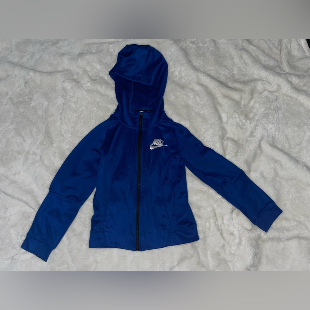Nike Royal Blue Hoodie with Black Accents